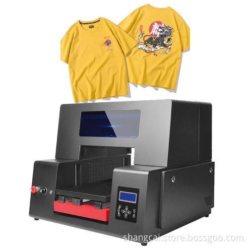 A3 digital printer dtg direct to garment tee shirt printing machine with double head